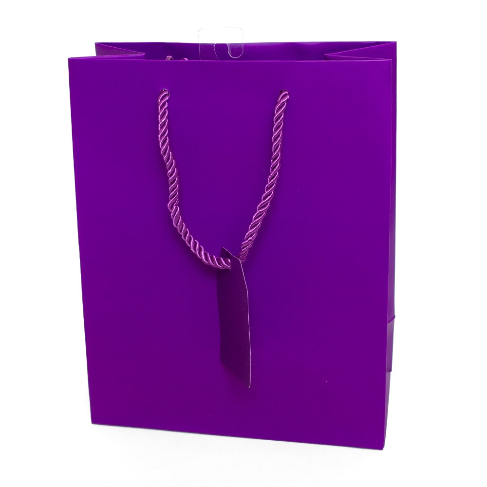 Jillson, Matte, Medium, Tote, Gift Bag, Purple